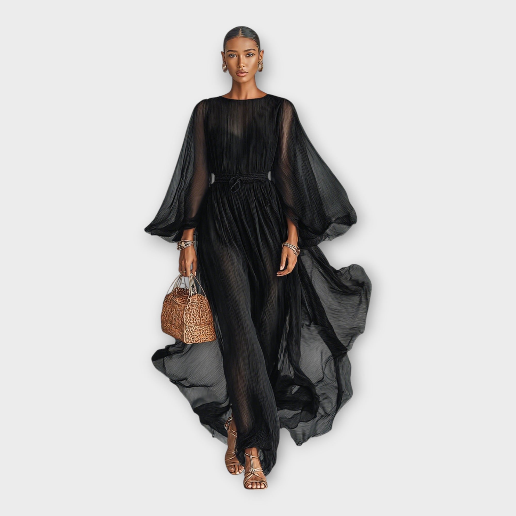 Въздушна рокля с елегантна и вечна естетика