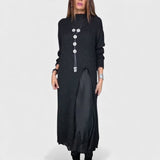 Лена - елегантна дълга плетена рокля