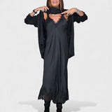 Лена - елегантна дълга плетена рокля